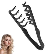 Texture Comb   Volumizing Comb for Men & Women, Hair Texture Comb with Wide & Fine Teeth, Anti-Frizz Fluffy Styling Tool for All Hair TypesBlack