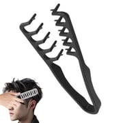 Texture Comb,Volumizing Fluffy Texture Styling Comb for Men and Women,Tooth Volumizing Hair Styling Tool,ABS Plastic Hair Styling Combs for Volume and TextureBlack