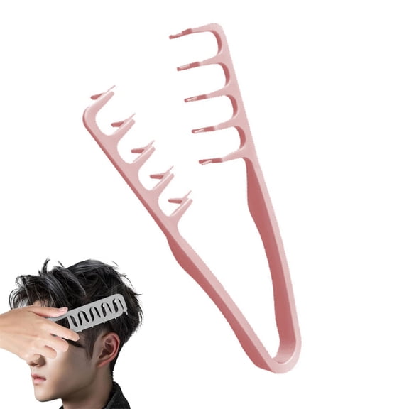 Texture Comb,Volumizing Fluffy Texture Styling Comb for Men and Women,Tooth Volumizing Hair Styling Tool,ABS Plastic Hair Styling Combs for Volume and Texture(Pink)