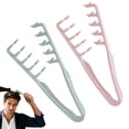 thumbnail image 1 of Texture Comb, Volumizing Fluffy Texture Styling Comb for Men and Women, Wide Tooth Comb Root Lifter Hair Styling Tool for Volume, Fringe Parting & Curly Hair, ABS Plastic (Grey & Pink), 1 of 14