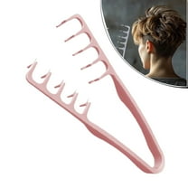 Texture Comb, Volumizing Hair Texture Tool, Men Women Root Lift Styling Comb for Curly Straight Hair, Effortless Volume & Texture Grooming Accessory (Pink)