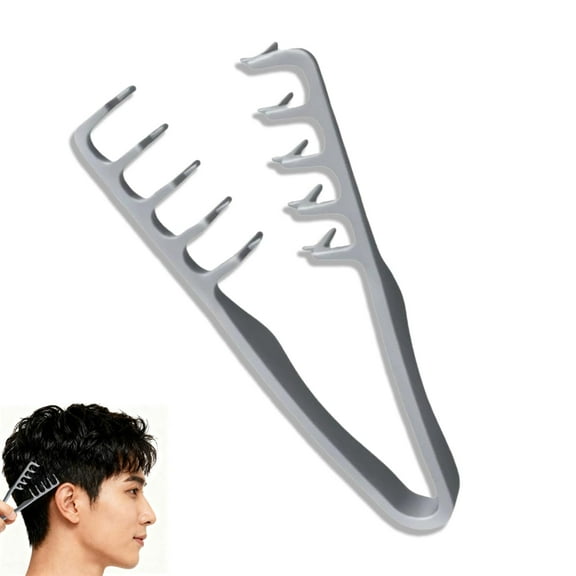 Texture Comb, Volumizing Wide-Tooth Hair Styling Comb, Fluffy Wide Tooth Curly Hair Comb, Men's Textured StylingComb for Volume, Fringe Parting Styling Accessory, for Men & Women