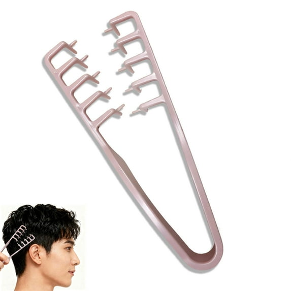 Texture Comb, Volumizing Wide-Tooth Hair Styling Comb, Fluffy Wide Tooth Curly Hair Comb, Men's Textured StylingComb for Volume, Fringe Parting Styling Accessory, for Men & Women