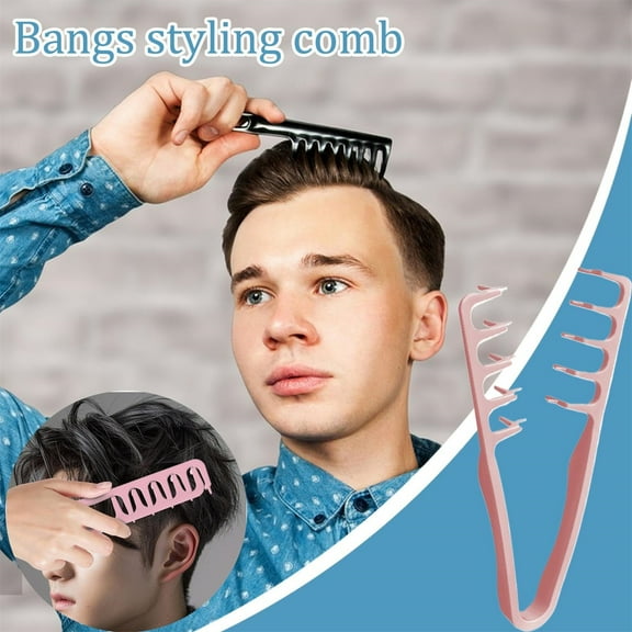 Texture Comb, Volumizing Wide-Tooth Hair Styling Comb, Foundation Capacity Apparatus Maximum Lift Roots Volume Tool, Bangs Seam Grooming Accessory for Women Men