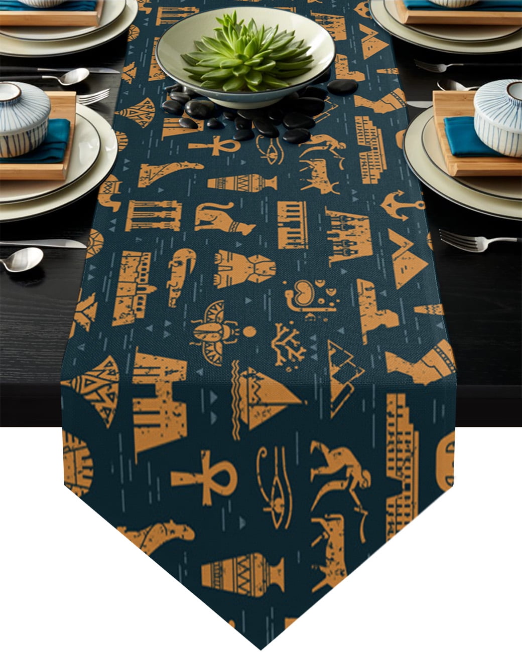 Texture Egypt Pattern Table Runner ration Home ration Table ration