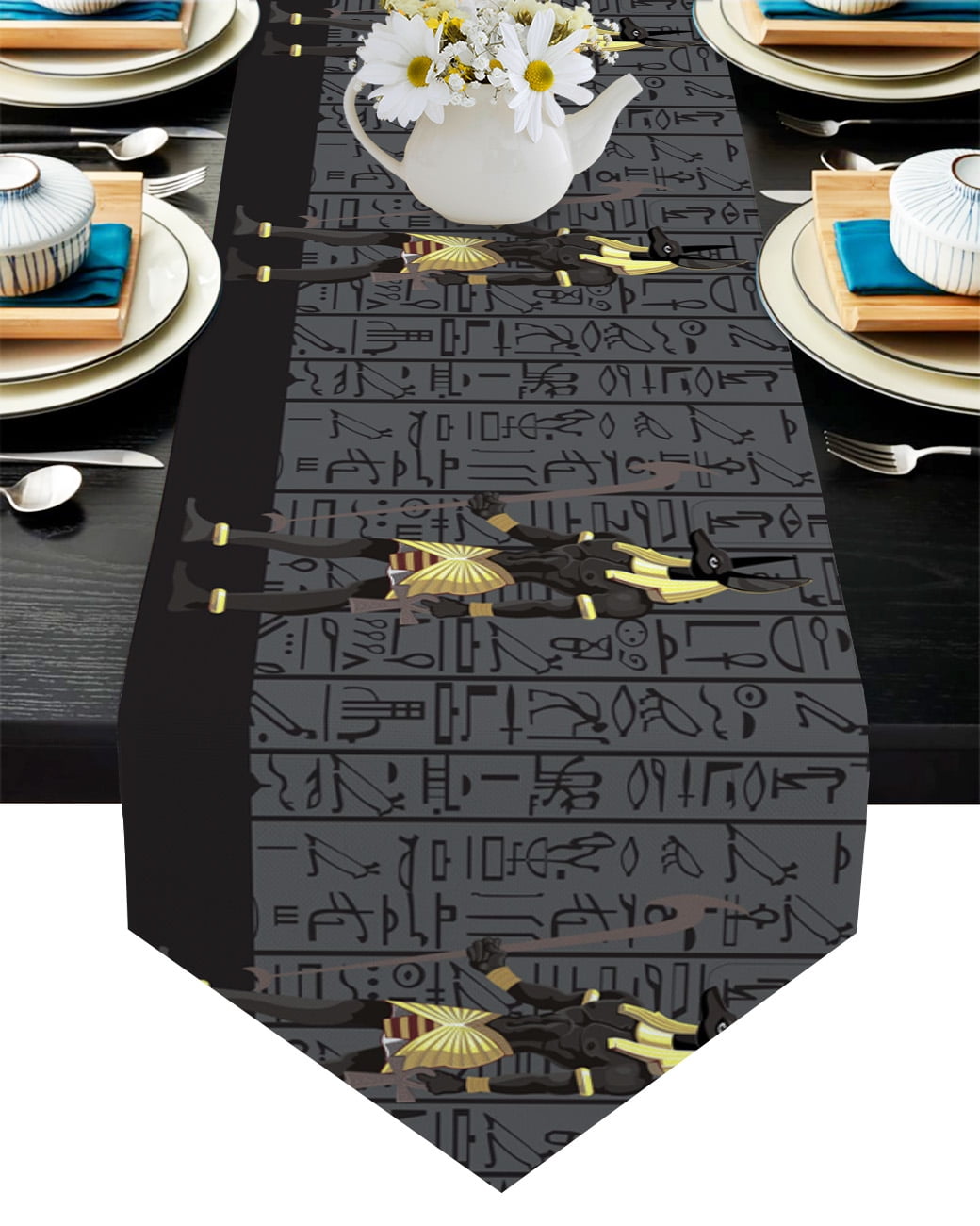 Texture Egypt Pattern Table Runner ration Home ration Table ration