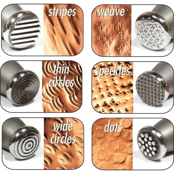 Texture Hammer with Interchangeable Head, 13pcs, 9.5"