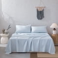 thumbnail image 1 of Texture & Looms Cotton Sateen Hotel Collection 400 TC Sheet Set, 17" Deep Pocket, Full Size 4PC Set, Luxury Bedding for Adults, 1 of 4