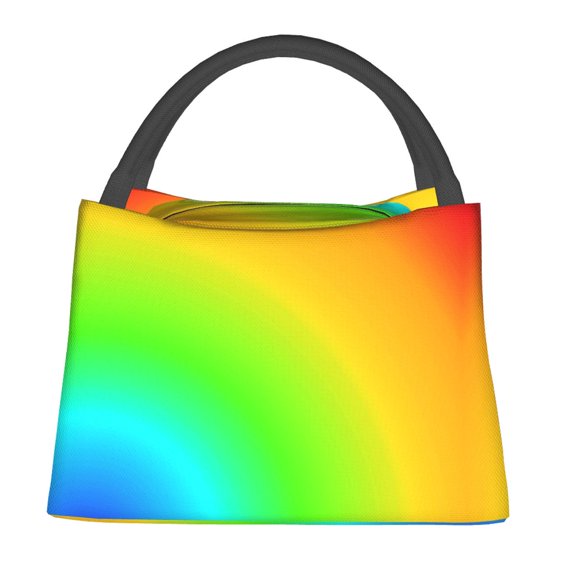 Texture Lunch Bag LGBT Pride Flag Casual Lunch Box For Office Convenient Cooler Bag Print Thermal Lunch Bags