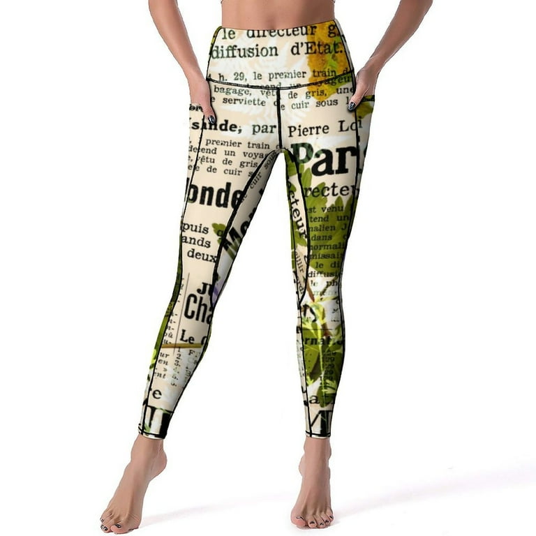 Newspaper leggings cheap