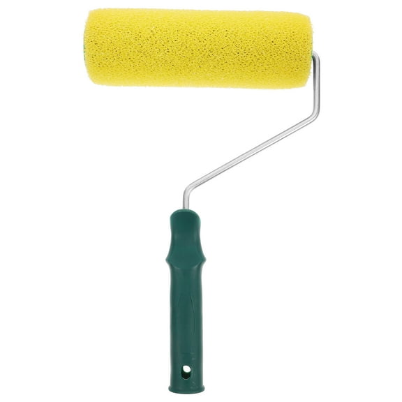Yellow Textured Paint Roller for House Painting with Sturdy ABS and Sponge Design Multi-use for