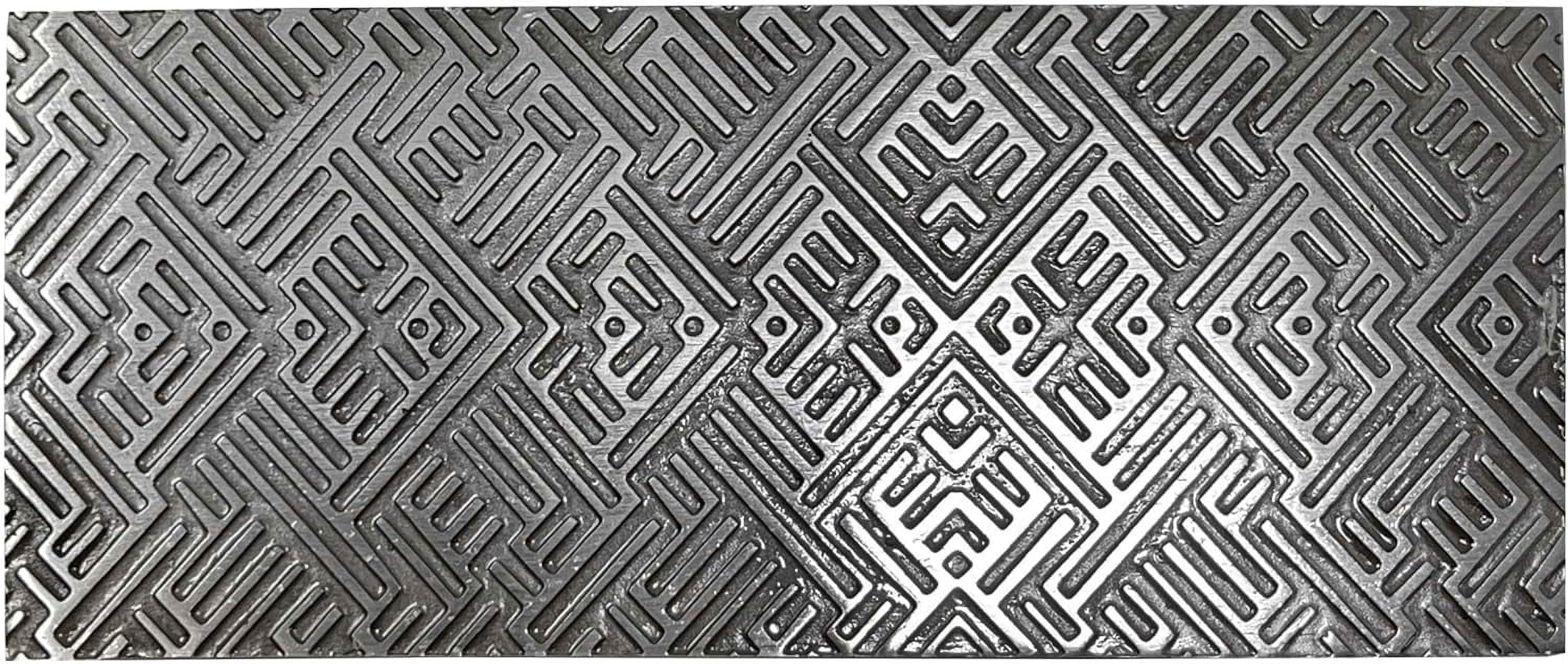Metal Mill Pattern Texture Pattern Plate Style #18 for Press or Rolling Mill Geometric ...