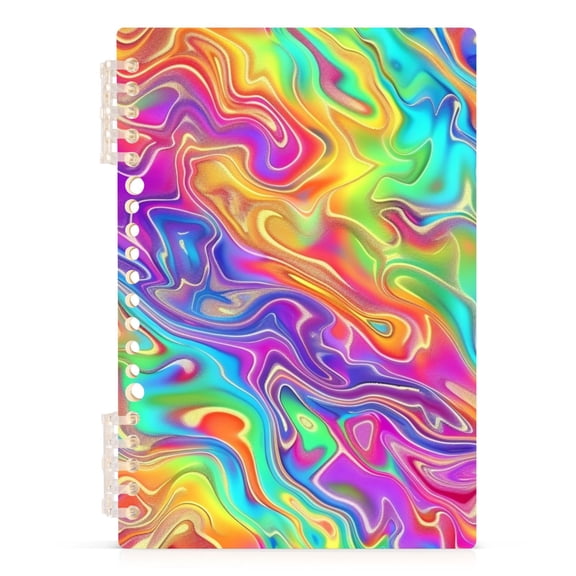 Texture Print Spiral Journal Notebook College Ruled Notebook 8.3" x 5.7" A5 Lined Thick Paper Page
