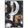 thumbnail image 1 of Texture Symphony Part II Masculine Abstract Man Cave Canvas Wall Art by Notoriart, Black Floater Frame, 30"x45", 1 of 7