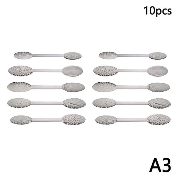 Texture Tool Sets For Clay Art Clay Modeling Pattern Rollers Kit Texture Rolling Emboss Plaids Hand Rollers For DIY Crafts