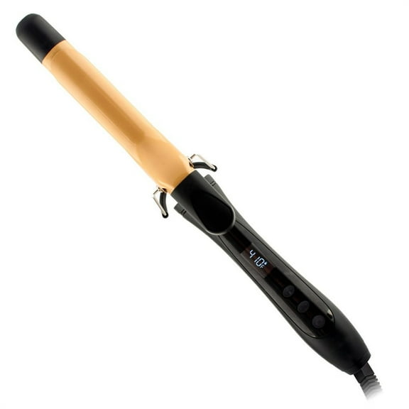 Texture Tourmaline Ceramic Curling Iron, Hair Curler For Smooth & Shiny Curls, Adjustable Temperature & Automatic Shut-Off, 1" Barrel