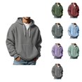 thumbnail image 1 of Texture Zip-Up Hooded Sweatshirt, Full-Zip Pullover with Front Pockets, Ecosmart , Comfortable Lightweight Athletic Jacket, 1 of 4