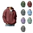 thumbnail image 1 of Texture Zip-Up Hooded Sweatshirt, Full-Zip Pullover with Front Pockets, Ecosmart , Comfortable Lightweight Athletic Jacket, 1 of 4