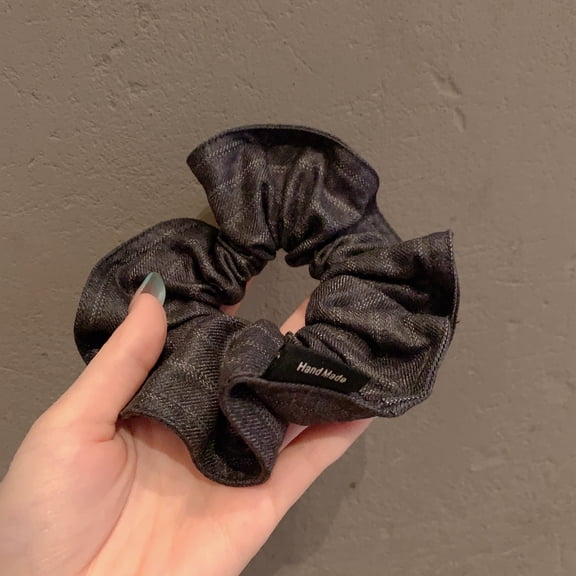 Texture fabric hair band Korean fashion temperament versatile intestinal ring head rope new tie ponytail hair rope headdress female