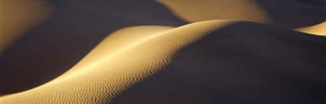 Texture pattern on sand dunes Stovepipe Wells Death Valley California USA Canvas Art - Panoramic Images (18 x 6)