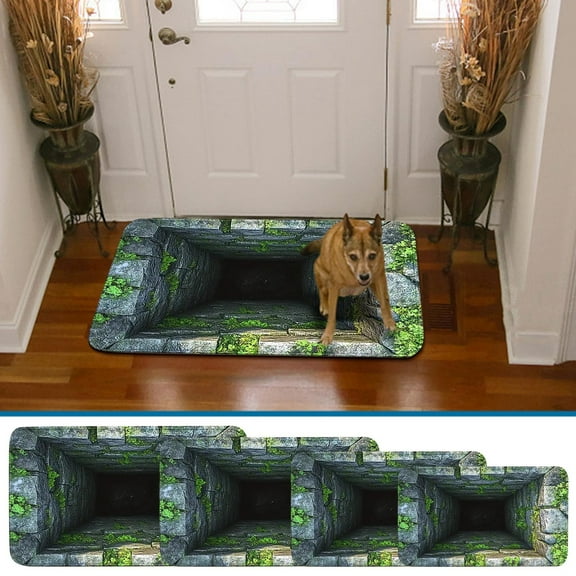 Textured 3D Diatomite Mud Entrance Mat - Absorbent Waterproof Bathroom Rug, Non-Slip Floor Mat for Home Doorway, Durable Indoor Outdoor Water-Absorbing Rug, B, 47.2*31.5in/120*80cm