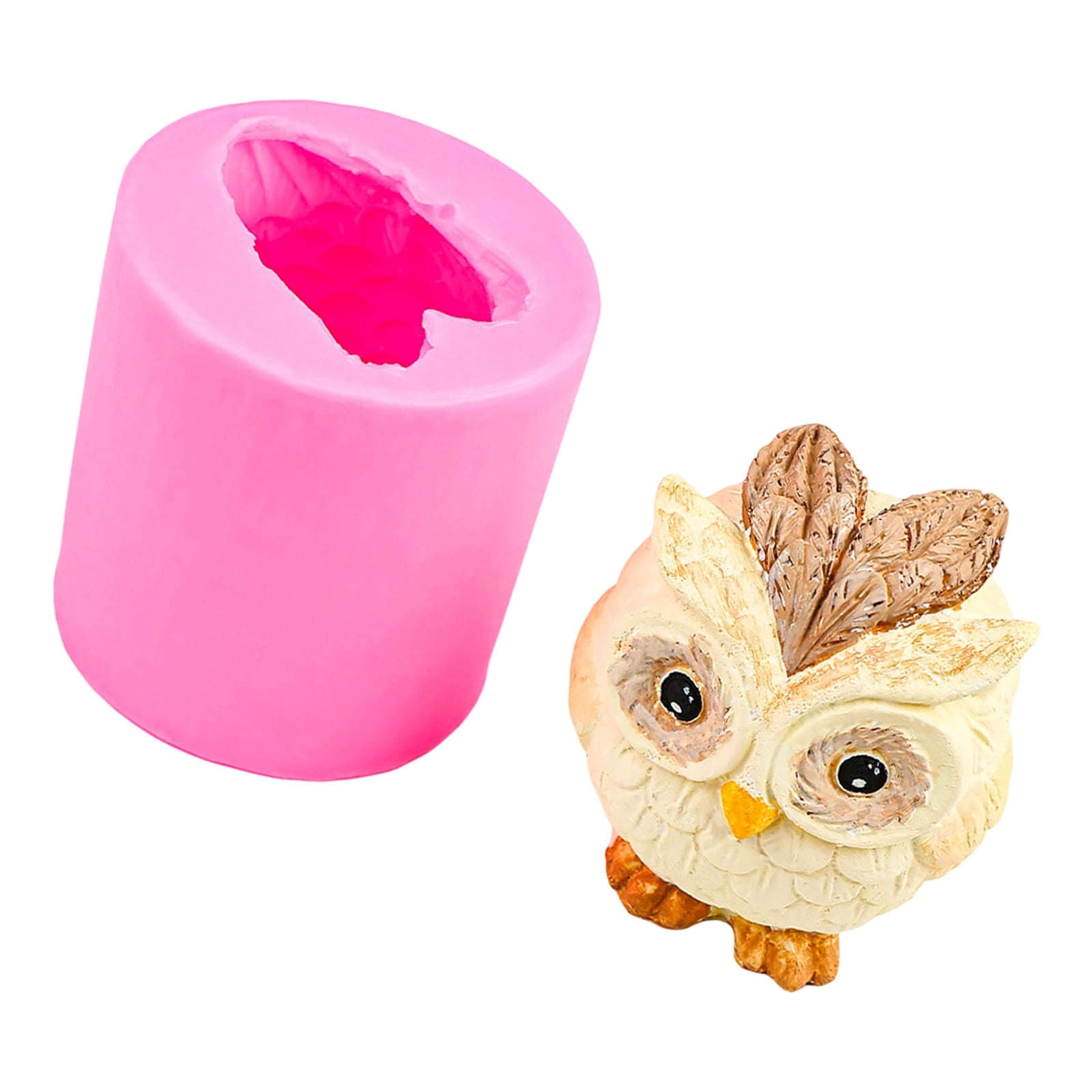 Textured 3D Owl Silicone Form, Home Baking Kitchen Projects, Chocolate ...