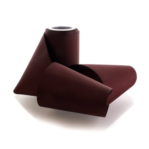 Textured 4" Grosgrain Ribbon Solid Deep Maroon 5 Yard