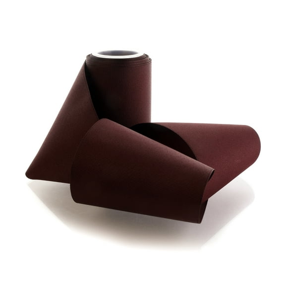 Textured 4" Grosgrain Ribbon Solid Deep Maroon 5 Yard