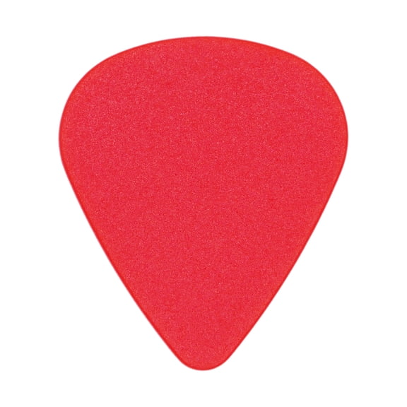 Exotic Plectrums - Textured ABS Plastic Red Guitar Or Bass Pick - 0.60 mm Medium Light Gauge - 351 Shape - 1 Pack