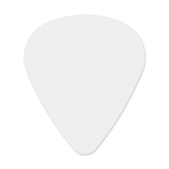 Exotic Plectrums - Textured ABS Plastic White Guitar Or Bass Pick - 0.60 mm Medium Light Gauge - 351 Shape - 1 Pack