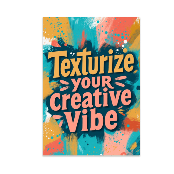 Textured Abstract Art - Texture Design Enthusiast - 13x19 Poster Print