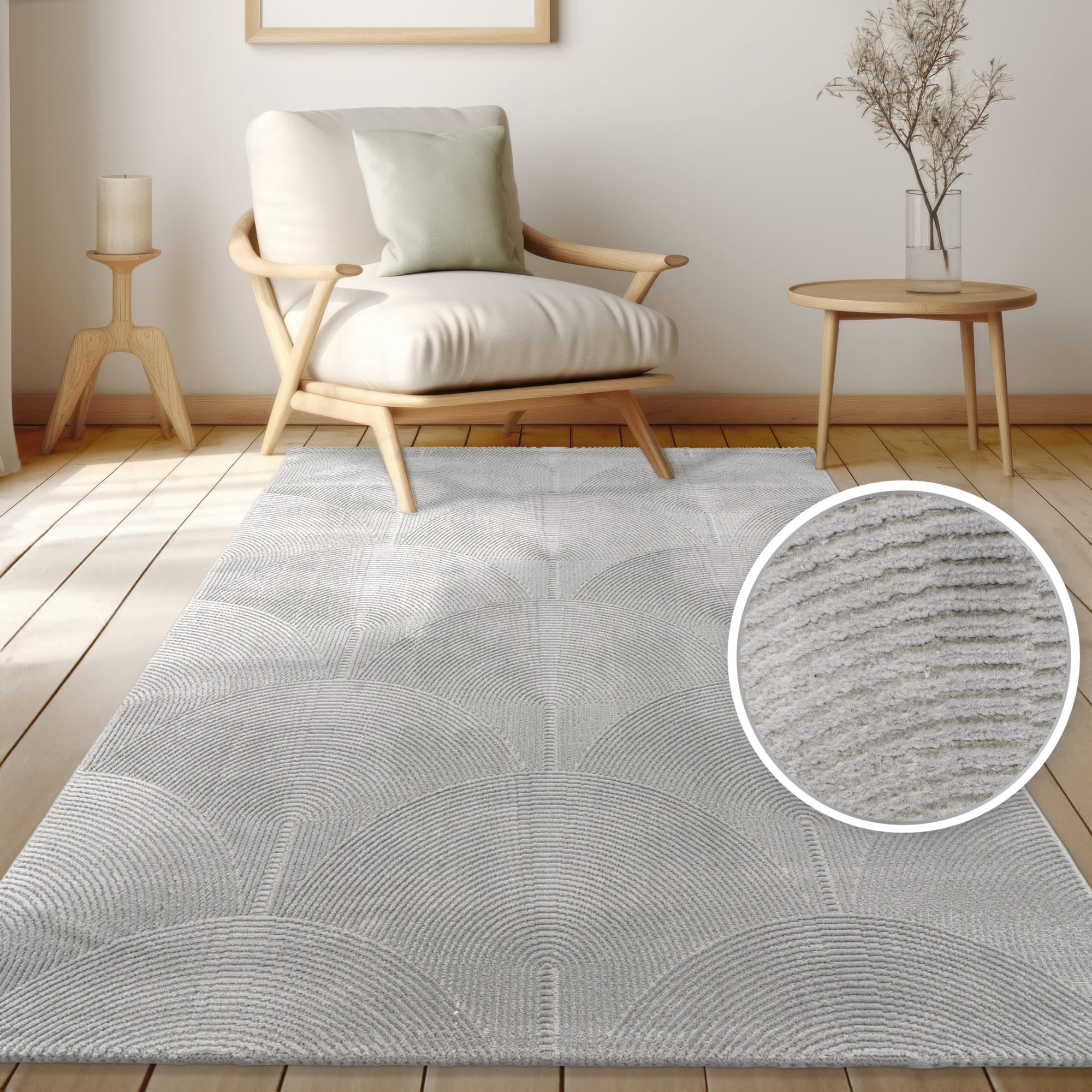 Textured Area Rug With Modern Curved Line Pattern In Anthracite 7 7 textured-area-rug-with-modern-curved-line-pattern-in-anthracite-7-7