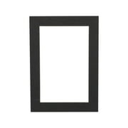 Textured Black Acid Free 16x20 Picture Frame Mats with White Core Bevel Cut for 11x17 Pictures -