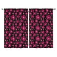 thumbnail image 1 of Textured Botanical Curtains 52x84 Inch Rod Pocket 2 Panels, Blackout Drapes for Cozy Living Room Style, 1 of 2