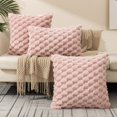 thumbnail image 1 of Textured Bubble Throw Pillow Covers 3-Pack, Soft Cozy Decorative Cushion Cases for Couch Sofa Bedroom Living Room Home Décor – Modern Plush Accent (Cover Only), 1 of 8