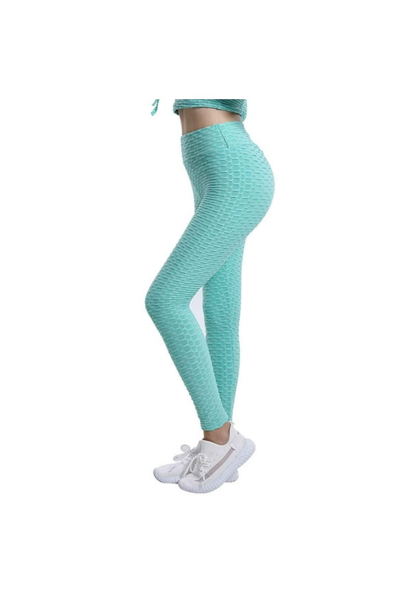 Textured Butt Lifting Leggings for Women Tummy Control Workout Yoga Pants High Waisted Scrunch Booty Gym Tights