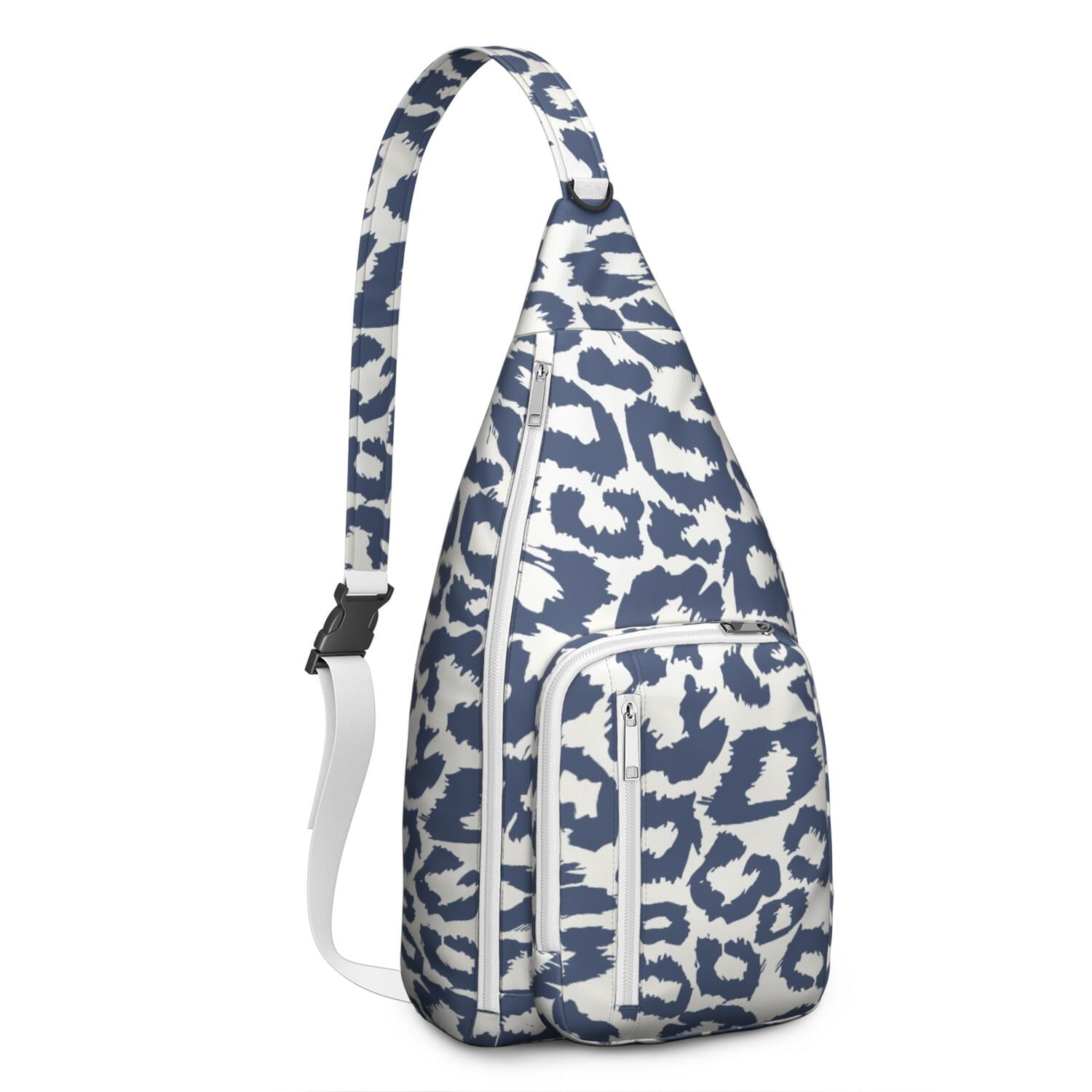 Textured Cheetah Chest Bag - 3D-Embossed Animal Print Sling Backpack (Luxury Tactile Design, Water-Resistant)