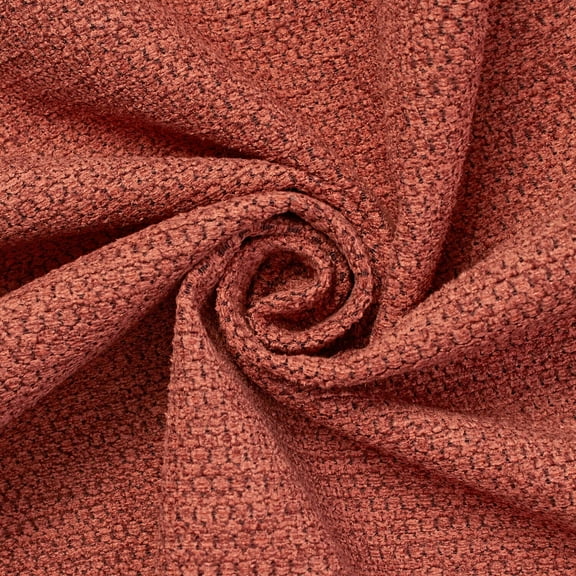 Textured Chenille Jacquard Upholstery Heavy Duty Polyester 58" Fabric By The Yard - Brick (1 Yard)