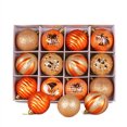 thumbnail image 1 of Textured Christmas Ornament Set, Shatterproof Glitter Diamond & Spiral Baubles with Matte Glossy Finishes in Compartment Storage Box for Holiday Decor Christmas Ball Ornaments, 1 of 7