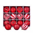 thumbnail image 1 of Textured Christmas Ornament Set, Shatterproof Glitter Diamond & Spiral Baubles with Matte Glossy Finishes in Compartment Storage Box for Holiday Decor Christmas Ball Ornaments, 1 of 7