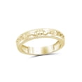 thumbnail image 1 of Textured Claddagh 14k Gold over Silver Band, 1 of 4