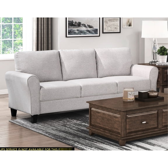 Textured Cloth In Sand Hued, Modern Transitional For Living Room Upholstery