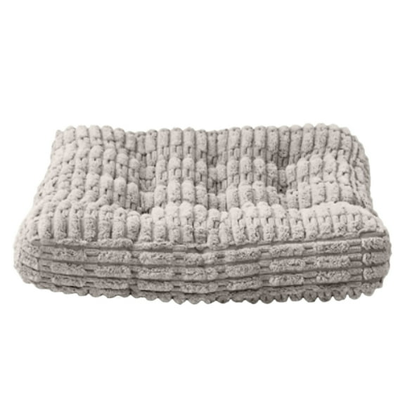 Textured Corduroy Chair Pad 16x16 Inch Comfort Cushion, Office Dining Stool Mat with Anti-Skid Base, Hip Pain Relief