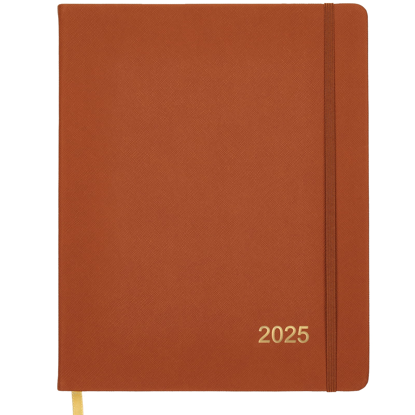 2025 Textured Cover Weekly Monthly Planner, 8"x10" 14 Months (November 2024 December 2025