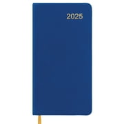 2025 Textured Cover Weekly Monthly Pocket Planner/Pocket Calendar, 4"x7": 14 Months (November 2024 - December 2025) / 2025 Calendar / 2025 Weekly Calendar /Weekly Planner Organizer (Blue)