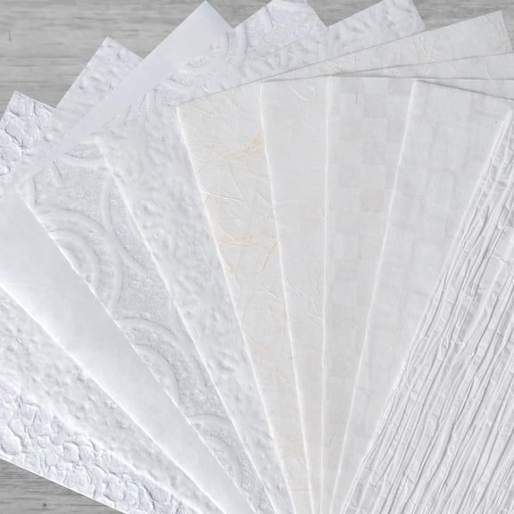 Textured Craft Paper Sheets, A4 Specialty Paper | for Decoupage, Card Making, Mixed Media, Junk Journal, Collage, Miniature Dollhouses, DIY Decorative Materials (10 Styles)