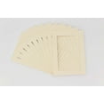 thumbnail image 1 of Textured Cream Acid Free 11x14 Picture Frame Mats with White Core Bevel Cut for 8x12 Pictures -, 1 of 4