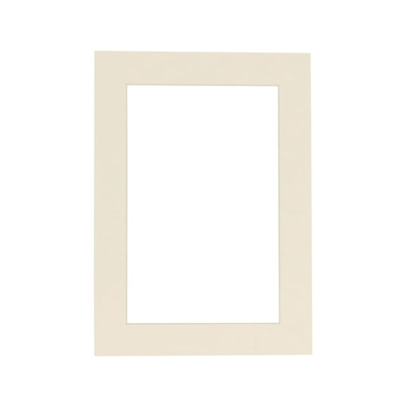 Textured Cream Acid Free 11x17 Picture Frame Mats with White Core Bevel Cut for 8.5x11 Pictures -