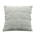 thumbnail image 1 of Textured Decorative Square Throw Pillow with Soft Plush Surface and Knitted Pattern for Sofa Bed Chair Couch Home Decor, 1 of 4