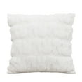 thumbnail image 1 of Textured Decorative Square Throw Pillow with Soft Plush Surface and Knitted Pattern for Sofa Bed Chair Couch Home Decor, 1 of 4